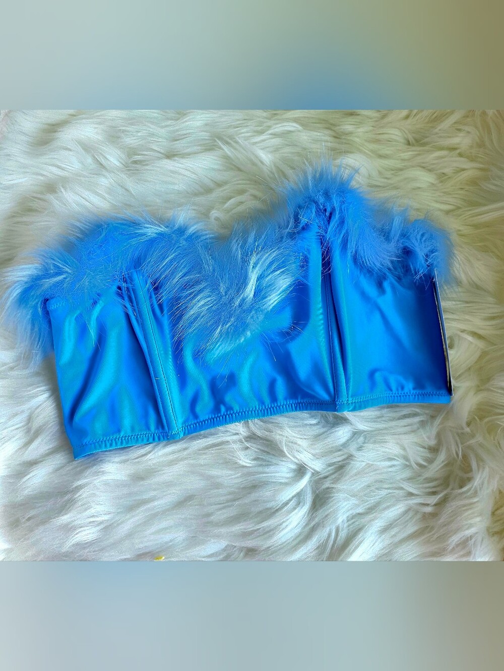 Urban Outfitters Bright Blue Strapless Bustier